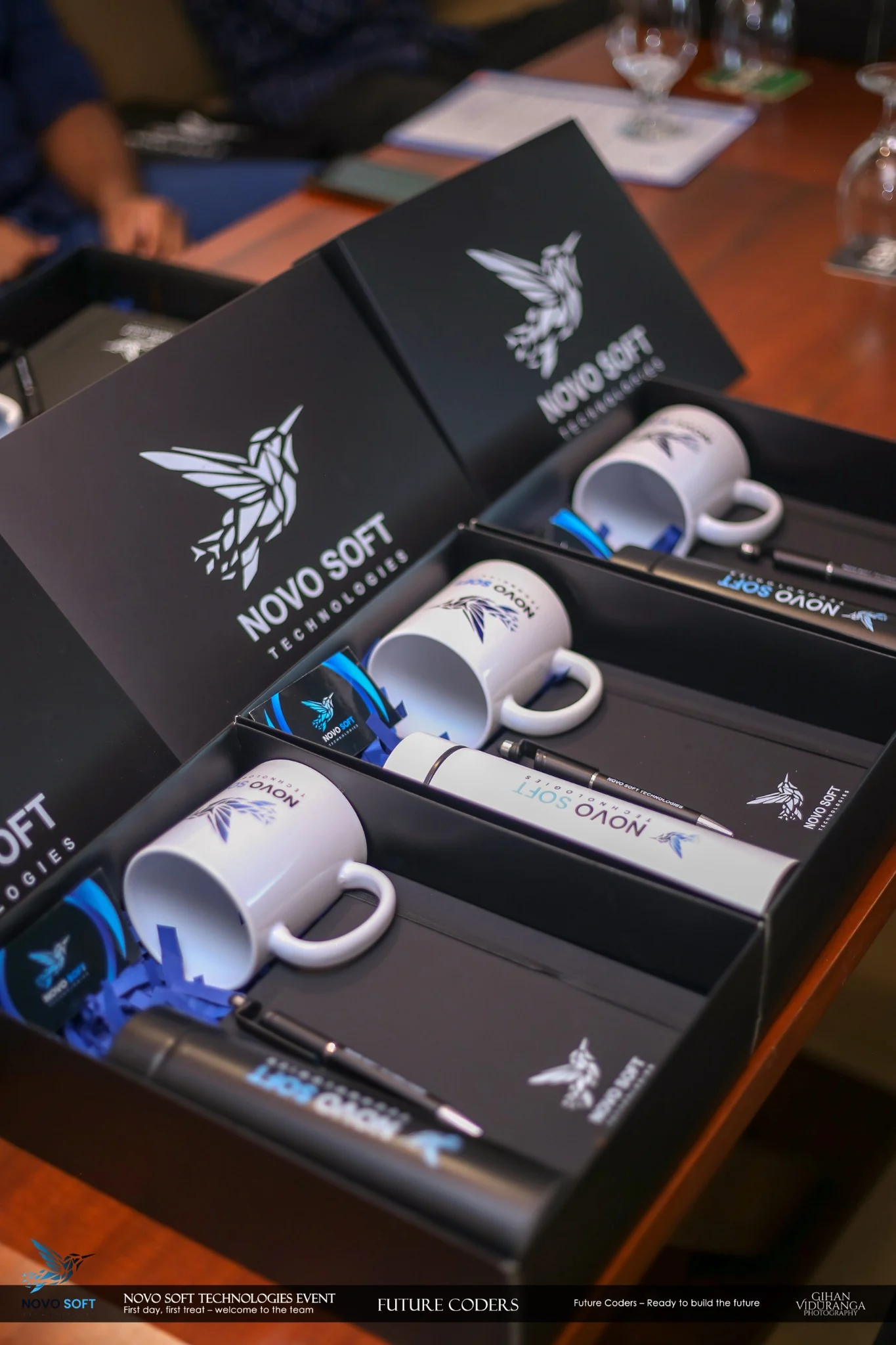 Novo Soft Technologies branded gifts from the Future Coders event